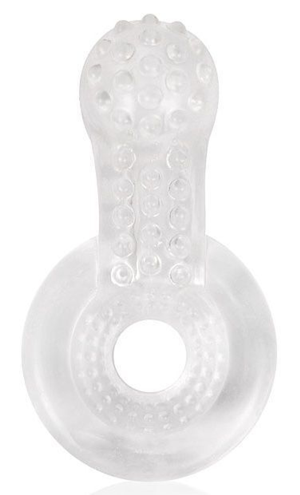 Прозрачное эрекционное кольцо с шипиками (Цвет: прозрачный)