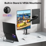 18.5" Портативный двойной монитор с откидной подставкой Delta Plus FHD IPS 1980х1080, 100 Гц