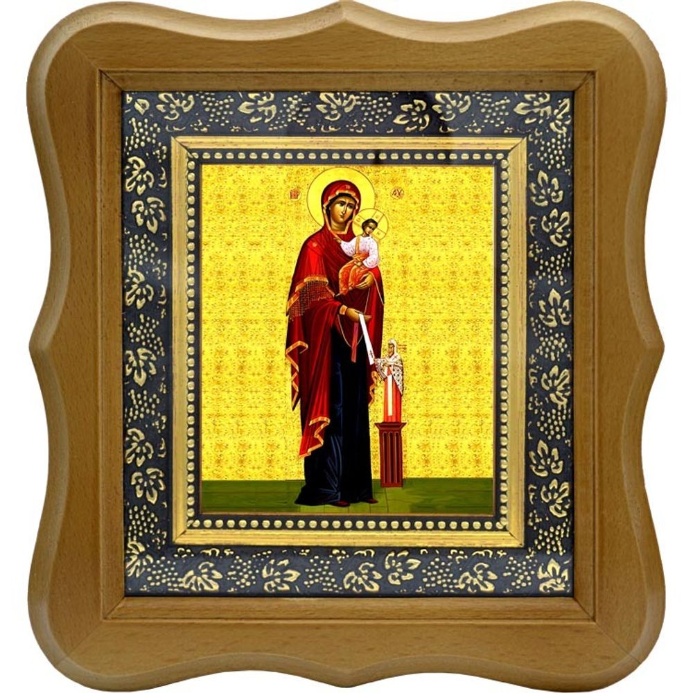 Максимовская  икона Божьей Матери на холсте.