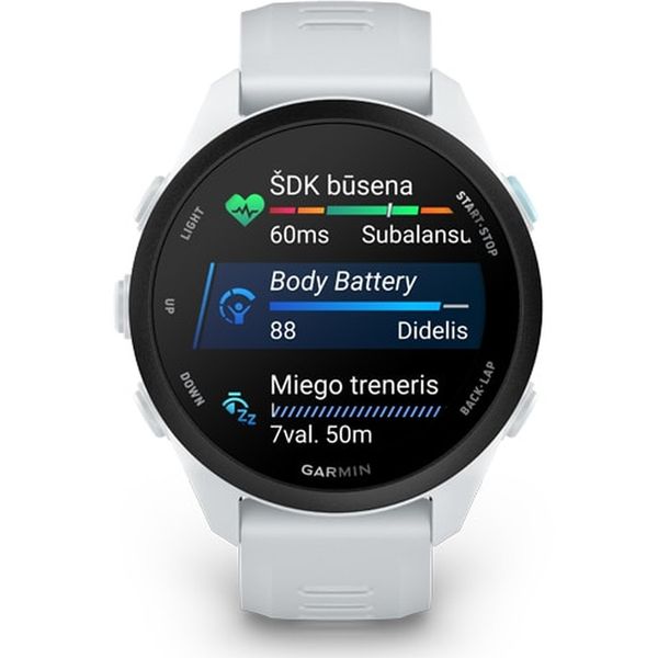 Умные часы Garmin Forerunner 70, Белый | Whitestone (010-04307-01 | 010-04307-11)