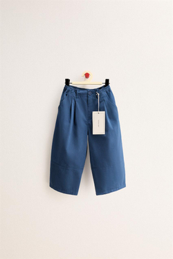 ZARA TIMELESS - БРЮКИ BALLOON С ЗАЩИПАМИ, ЯРКО-СИНИЙ