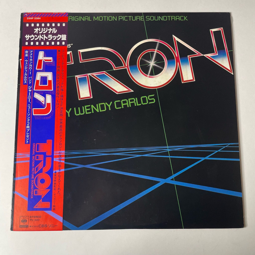 Винтажная виниловая пластинка LP Wendy Carlos Фильм Трон Tron Motion Picture Soundtrack (Japan 1982) (Obi)
