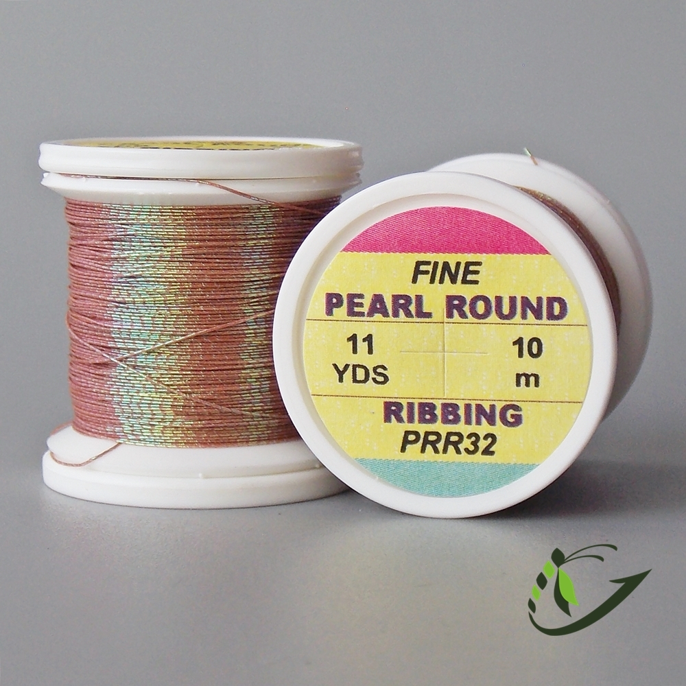 HENDS Люрекс Pearl Round Ribbing Tinsel 11 Yds