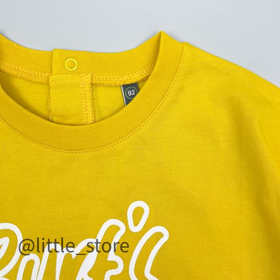 Футболка хлопковая "Морской бриз - Surf's Up" горчица