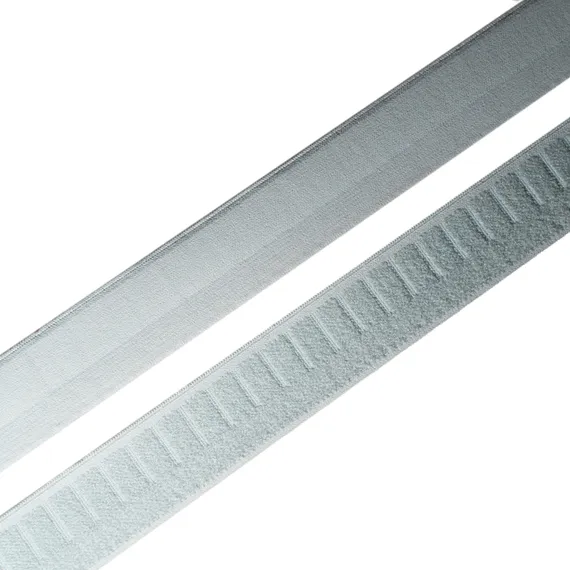 Резинка широкая, светло-серая 25 мм (полубейка), Германия