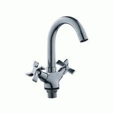 смеситель умывальник LEDEME литой излив крест керамика  L1122-2