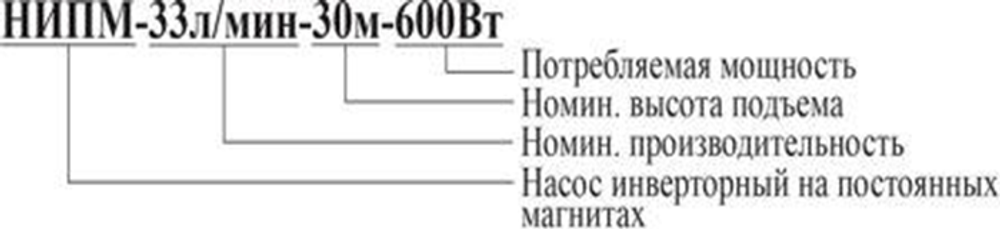Насос инверторный "Vodotok" модель НИПМ-33л/мин-30м-600Вт
