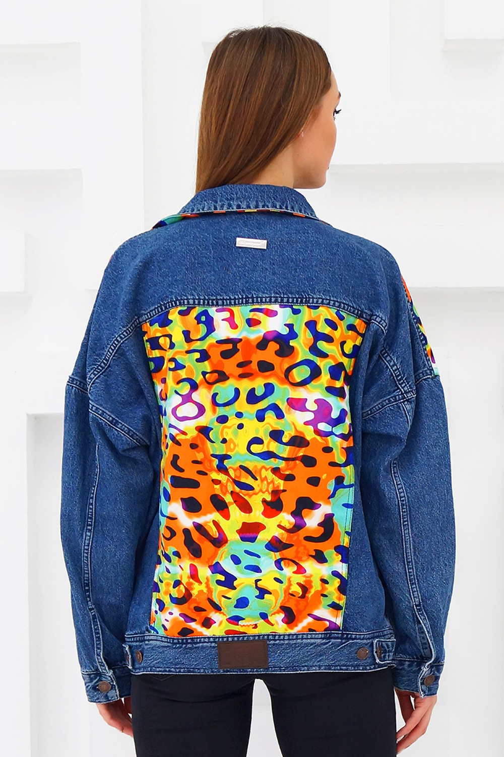 LIGVIANNI Джинсовая куртка Denim Jacket Leopard