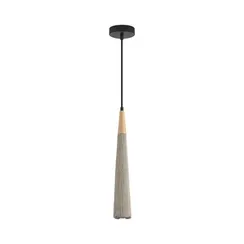 8351/1C SUSPENTIONI черный/серый/бежевый, металл/дерево/цемент Подвес GU10 LED 5W 220V EOLIANA