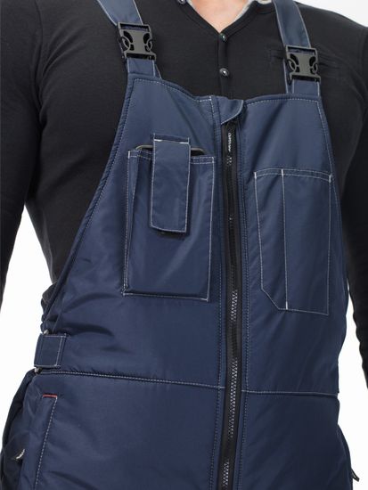 Костюм зимний "Линкор" полукомбинезон (синий/св.серый)