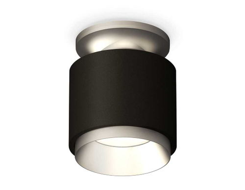 Комплект накладного светильника Ambrella light Techno Spot XS7511100 SBK/MCH черный песок/хром матовый (N7928, C7511, N7033)