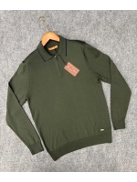 Лонгслив мужской, Поло с длинным рукавом