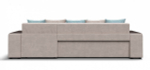 Угловой диван Дубай Велюр Монолит латте, Велюр Монолит аква