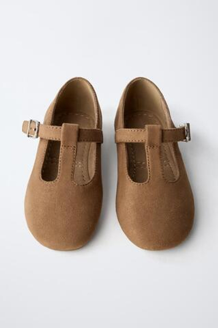 ZARA БАЛЕТКИ, КОРИЧНЕВЫЙ