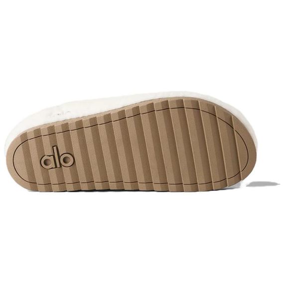 Alo Yoga Sherpa Recovery Slipper 'Ivory White'