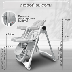 Стульчик-электрокачель BubaGO Aurora 4в1