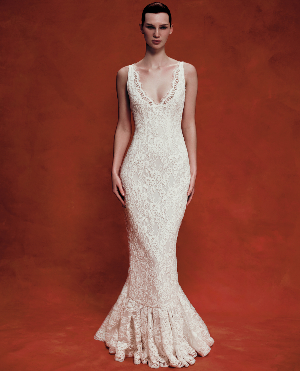 Платье макси из кружева