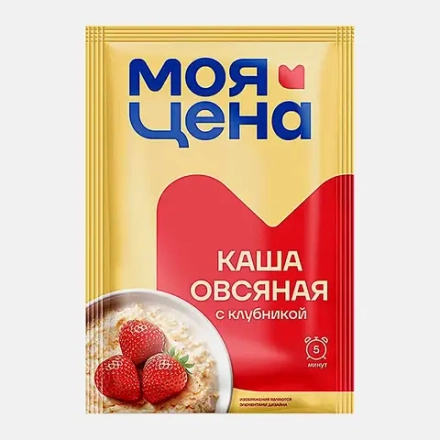 Каша Моя цена Овсяная клубника 35г