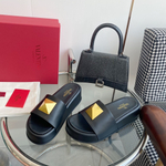 Valentino Roman Stud Slide Sandal