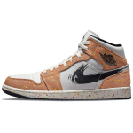 Кроссовки Air Jordan 1 Mid SE Brushstroke Paint Splatter