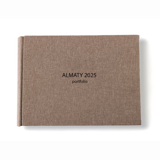 38x30 фотокнига с льняной обложкой "Mocca"