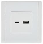FORTE&PIANO Розетка USB A+C 18Вт FP251 белый IEK
