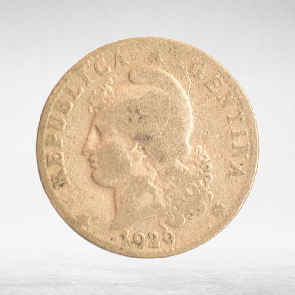 Argentina, 20 Centavos, 1929, F