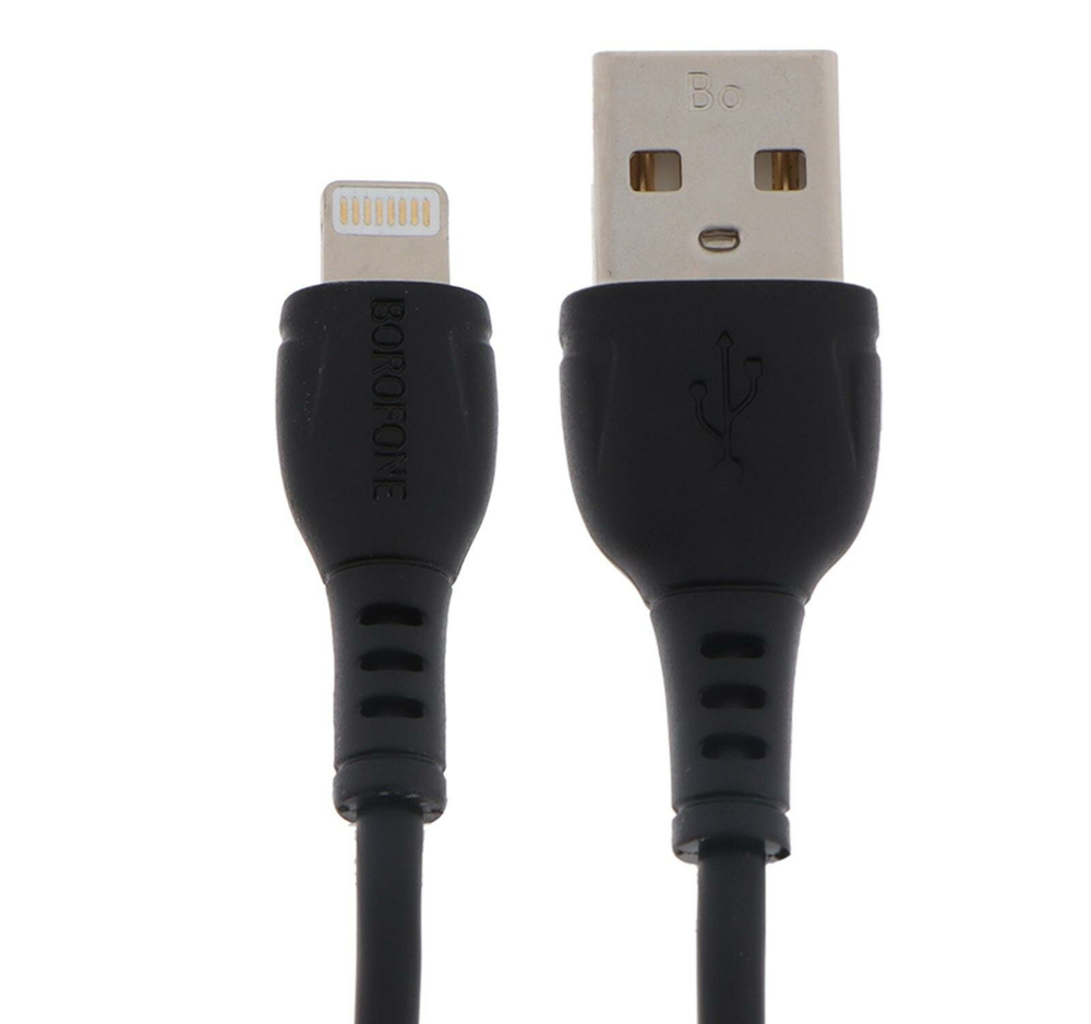 Кабель iPhone Lightning BOROFONE BX51 1м, 2.4A.   черный