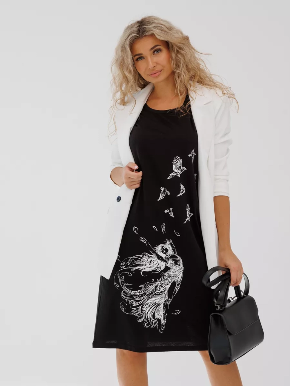 Платье туника домашнее больших размеров