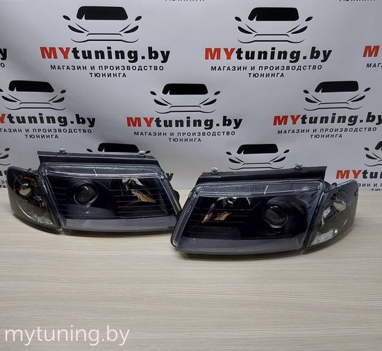 Передние фары BLACK для Volkswagen Passat B5