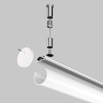 Алюминиевый профиль Maytoni подвесной D30 (Серебро, 2 м), ALM-D30-S-2M