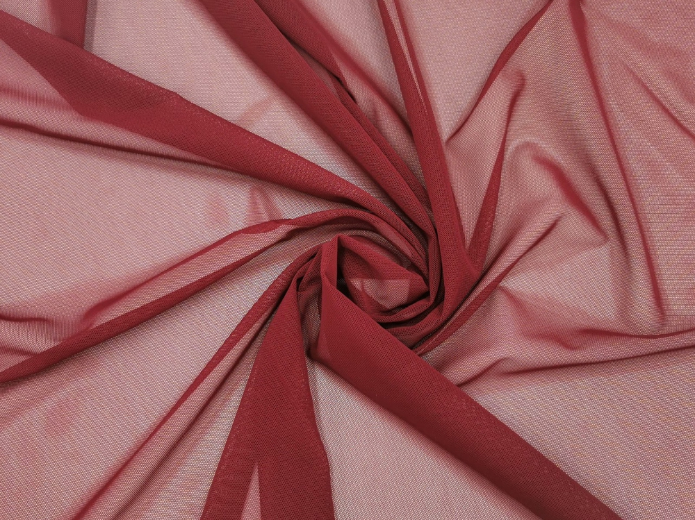 _Эластичная сетка, премиум-класс, бургунди (винный), 80г/м2, Lauma (Арт: ESP-1006)