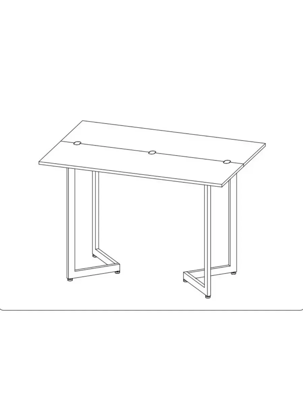 Стол кухонный обеденный раздвижной 110х72х75 см