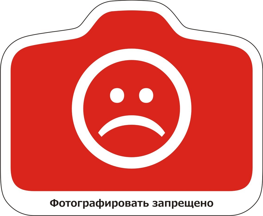 Наклейка Фотографировать запрещено