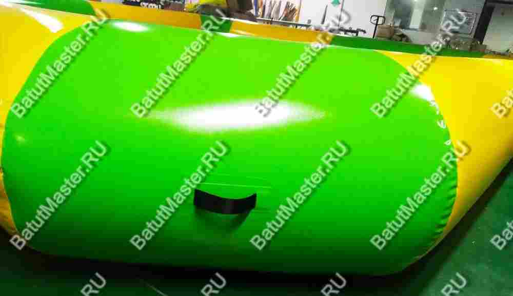 Квадратный надувной бассейн "Зебра", желто-зеленый 6*6*0.65 м