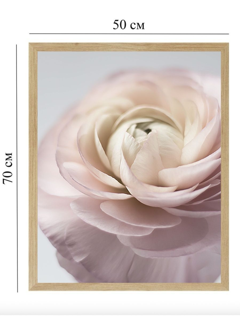 Набор постеров 50х70 нежная роза 3 шт арт 156405713 ТТН 246259294