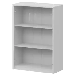 Стеллаж средний с прозрачным стеклом А-304/А-стл304пр 770x365x1220 Арго