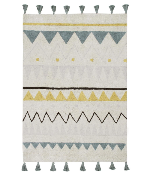 Ковер Lorena Canals Ацтекский Azteca Natural винтажный голубой 140х200 см