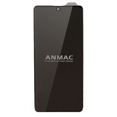 Защитное стекло 9H HD Privacy ANMAC для Samsung Galaxy A71, A72 (Антишпион) (Черная рамка)