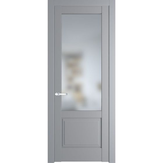 Межкомнатная дверь эмаль Profil Doors 3.2.2PD смоки остеклённая