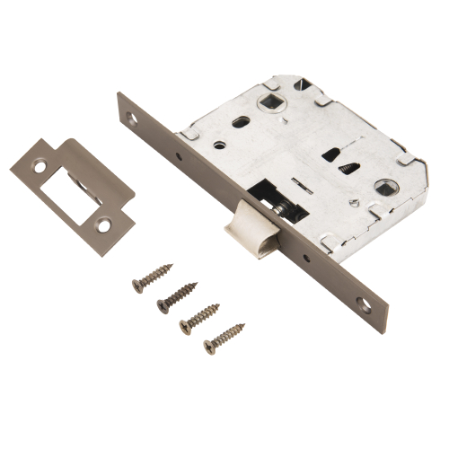 Защелка АЛЛЮР АРТ L7050S  МВN графит,  б/ручек с фиксатором  / 11223