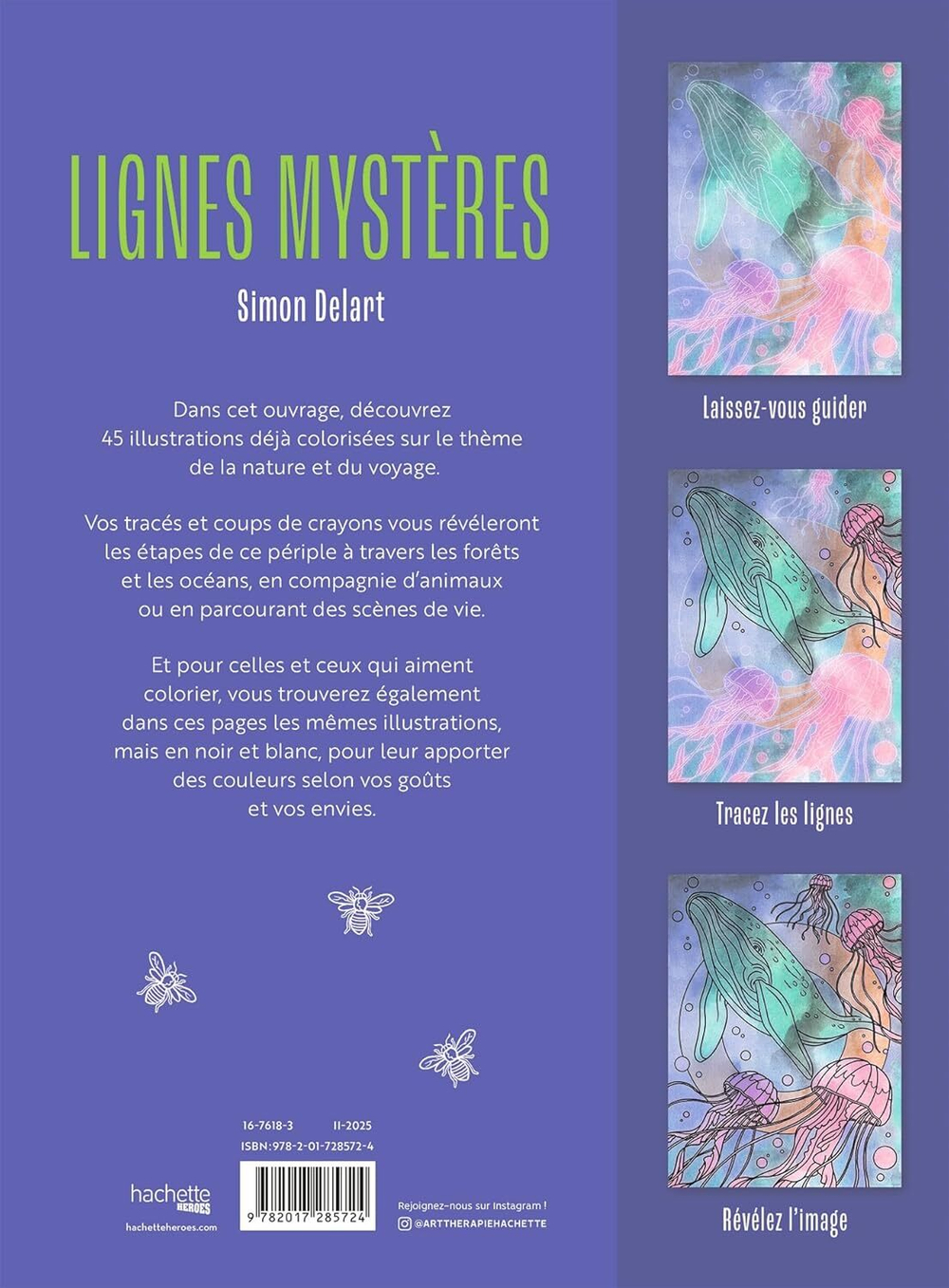 Hachette раскраска по номерам Lignes mystères(предзаказ, дата выпуска 19.02.2025)