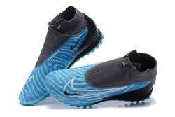 Шиповки Nike Phantom GX Elite DF Link TF (Черный+голубой)