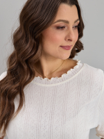 Ночная сорочка Ср-184/ажурэкрю-полоса