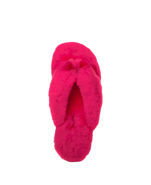FLUFF FLIP FLOP II-rose red