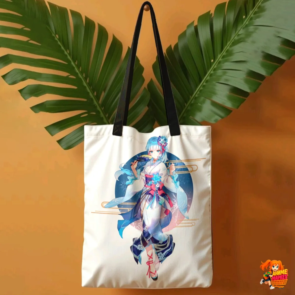 Сумка шоппер с принтом Genshin Impact