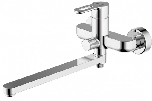 Смеситель для ванны c длинным изливом Bravat Stream-D