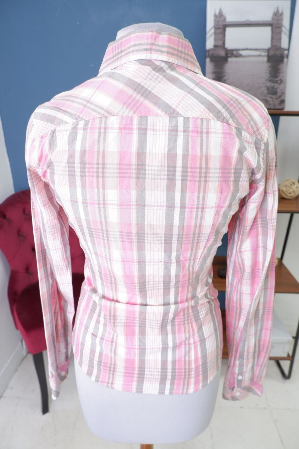 Блузка Oodji в клетку 44 размер