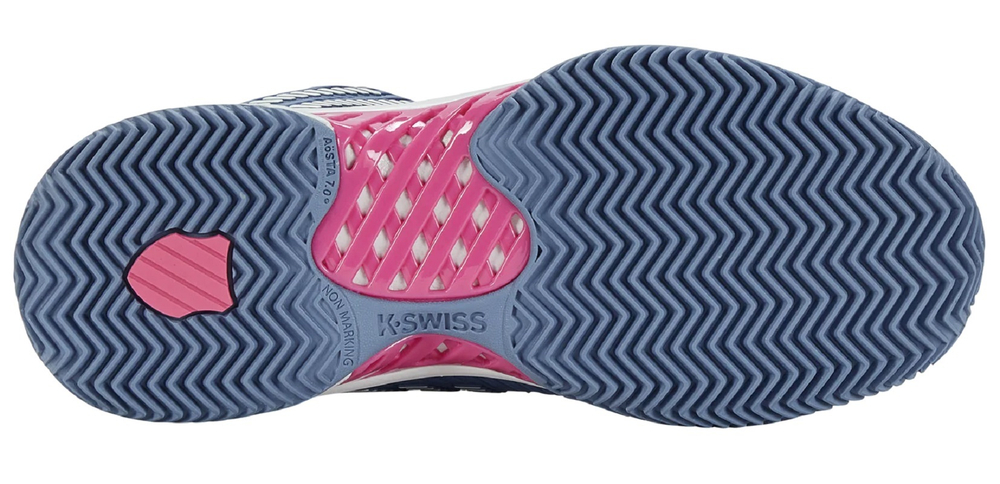 Женские теннисные кроссовки K-Swiss Hypercourt Express 2 HB - infinity/blue blush/carmine rose
