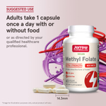 Jarrow Formulas, веганский метилфолат, 400 мкг, 60 растительных капсул